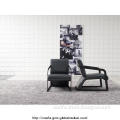 620 Fashion Black Leather Leisure Chair